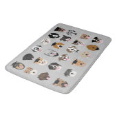 卒業式の犬の顔 バスマット (アングル)