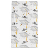 卒業式の白帽（卒業式） スモールペーパーバッグ (正面)