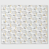 卒業式の白帽（卒業式） ラッピングペーパー (フラット)