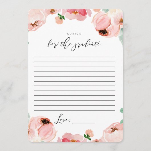 卒業式の知恵のアドバイスカード アドバイスカード (正面)