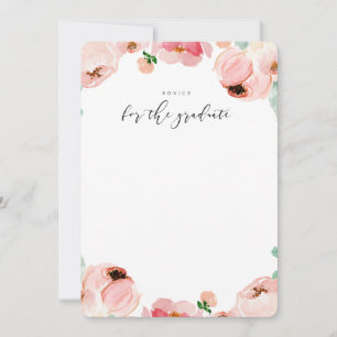 卒業式の知恵のアドバイスカード 招待状