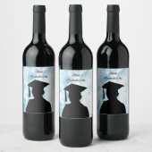 卒業式の美しい日 ワインラベル (ボトル)