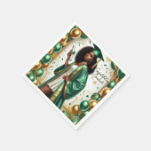 卒業式の装飾 – エメラルド スタンダードカクテルナプキン (角)