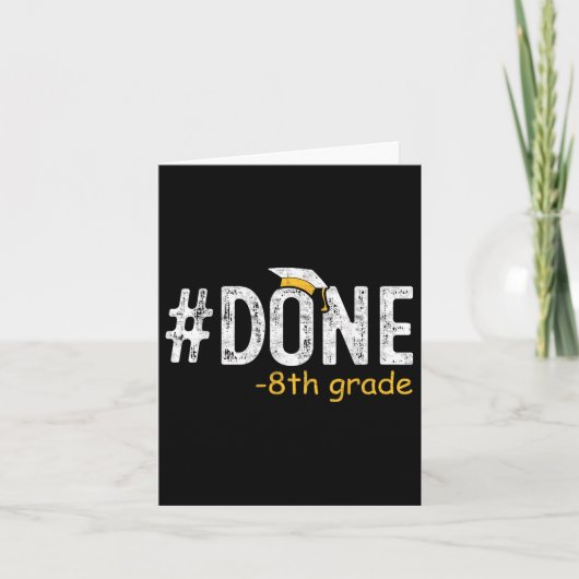 卒業式の贈答品8年生8年生G終了 カード (正面)