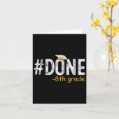 卒業式の贈答品8年生8年生G終了 カード (黄色い花)