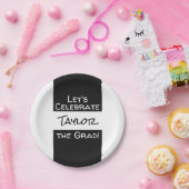 卒業式の追加の名前 |グラー祝ドしよう ペーパープレート (パーティー)