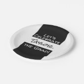 卒業式の追加の名前 |グラー祝ドしよう ペーパープレート (アングル)