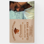 卒業式の銅おめでとうございます卒業生1写真 横断幕 (縦)