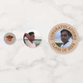 卒業式の銅おめでとうカッコいい写真パーティー コンフェッティ (正面)