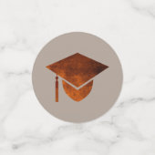 卒業式の銅おめでとうカッコいい写真パーティー コンフェッティ (スモール正面)