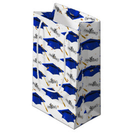 卒業式の青い帽子（卒業証書） スモールペーパーバッグ