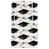 卒業式の黒帽（卒業式） スモールペーパーバッグ (正面)