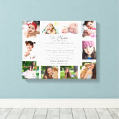 卒業式の10日の写真:感傷的な娘 キャンバスプリント (インサイチュ (ウッドフロア))