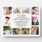 卒業式の10日の写真：感傷的な娘 フォトプラーク (正面)