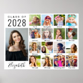 卒業式の17年の写真 ポスター (正面)