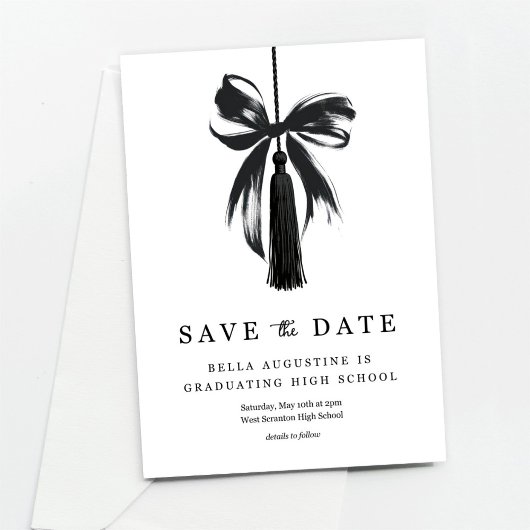 卒業式のSave the Date 高校・大学 招待状