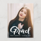 卒業式はがきを保存する ポストカード (正面)