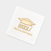 卒業式はっきりした名の年#1 箔ナプキン (左)