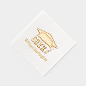 卒業式はっきりした名の年#1 箔ナプキン (右)