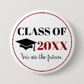 卒業式は末だ 缶バッジ (正面)