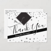 卒業式は白黒ありがとう ポストカード (正面/裏面)