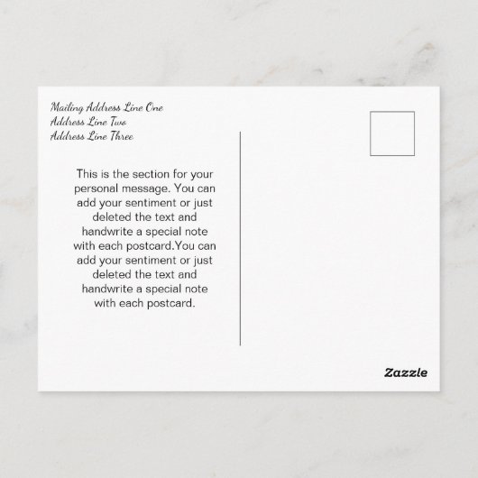 卒業式は白黒ありがとう ポストカード (裏面)