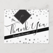 卒業式は白黒ありがとう ポストカード (正面)