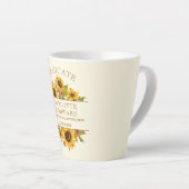 卒業式ひまわりフローラ卒業 カフェラテマグ (右アングル)