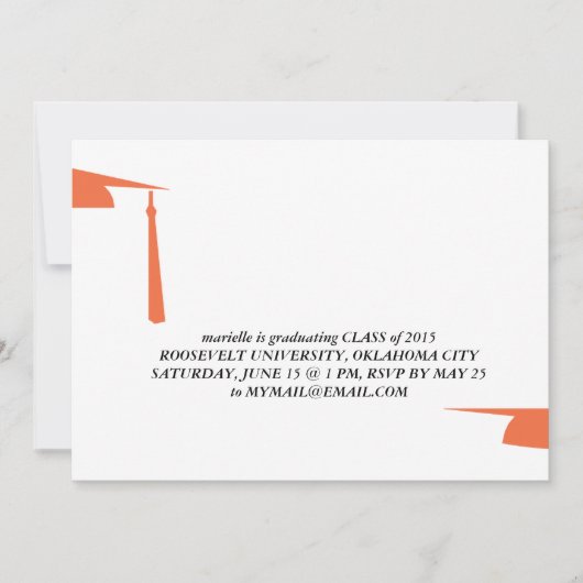 卒業式への招待状 招待状 (正面)