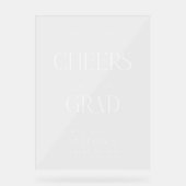 卒業式へようこそモダンの応援 アクリルサイン (正面)