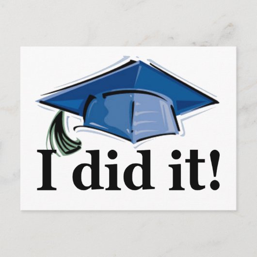 卒業式やったぞ! 案内ポストカード (正面)