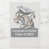 卒業式をテーマにした食品ラベル フードラベル (シングルラベル)