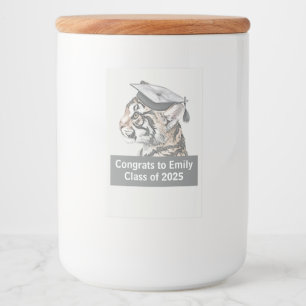 卒業式をテーマにした食品ラベル フードラベル