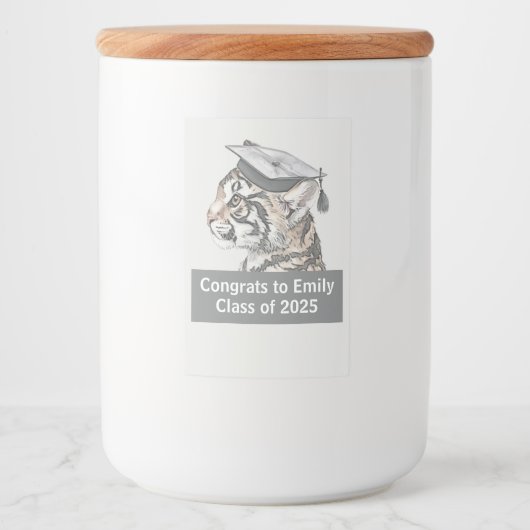 卒業式をテーマにした食品ラベル フードラベル (正面)