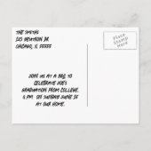 卒業式を放射する準備 インビテーションポストカード (裏面)