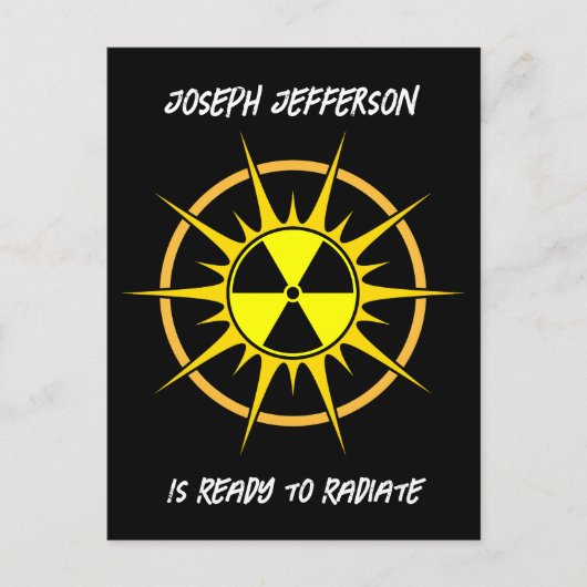 卒業式を放射する準備 インビテーションポストカード (正面)