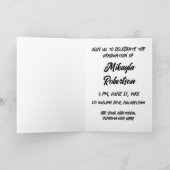 卒業式を放射する準備 招待状 (内部)