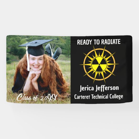 卒業式を放射する準備 横断幕 (横)