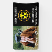 卒業式を放射する準備 横断幕 (縦)