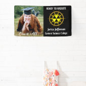 卒業式を放射する準備 横断幕 (インサイチュ)