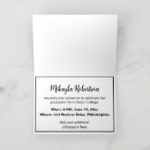 卒業式を放射する準備 箔シーズンカード (内側レイダウン)