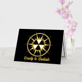 卒業式を放射する準備 箔シーズンカード (蘭)