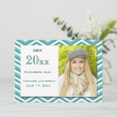 卒業式アクアシェブロンパーティー招待状 招待状 (スタンド正面)