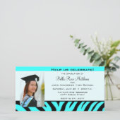 卒業式アクアゼブラフォトカード (スタンド正面)