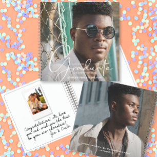 卒業式インスタントフォトゲストブック ノートブック