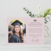 卒業式エレガントアーチ光バラトープ写真 案内状 (スタンド正面)