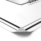 卒業式オートグラフキープサケプリント ポスター (角)