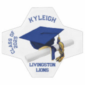 卒業式オートグラフサッカーボール王室の – 青 サッカーボール (フラット)