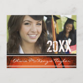 卒業式オープンハウスの写真クラス インビテーションポストカード (正面)