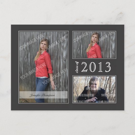 卒業式オープンハウスはがき インビテーションポストカード (正面)